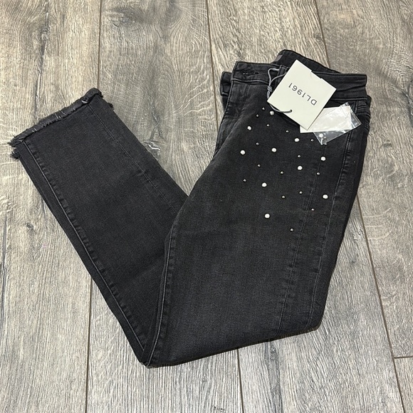 NEW • DL1961 • Mara Studed Straight Leg Jeans 29 - Picture 6 of 7